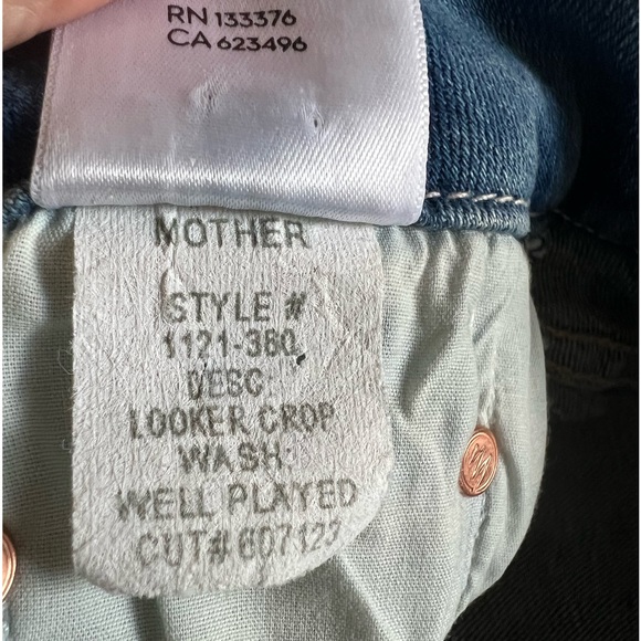 Mother Denim The Looker crop in Well Played. Great gently used condition. - Picture 7 of 9